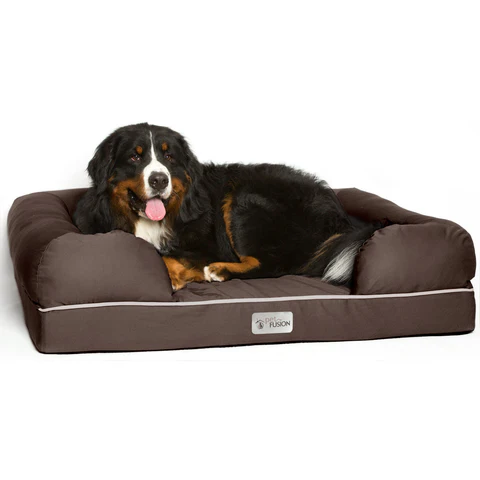 PetFusion Ultimate Pet Bed & Lounge Prem Edition in Solid Memory Foam - PetFusion