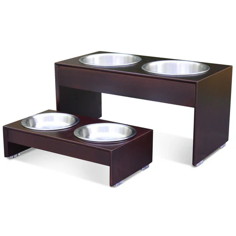 PetFusion Elevated Dog Bowl Stand in Premium Bamboo (responsibly sourced) - PetFusion