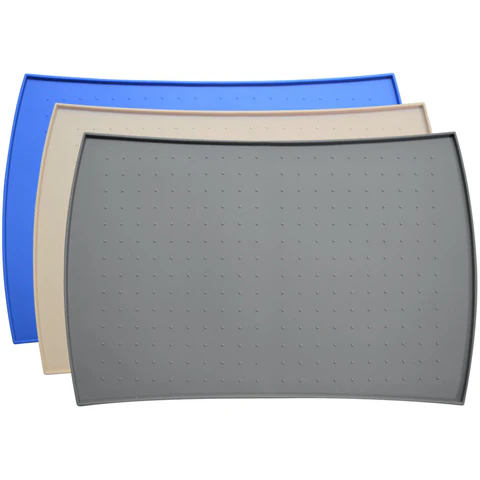 PetFusion Pet Food Mat in Premium FDA Grade Silicone. [Anti-microbial, hypoallergenic] - PetFusion