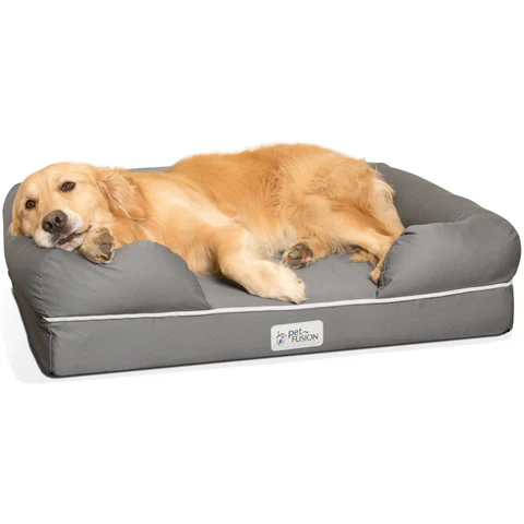 PetFusion Ultimate Pet Bed & Lounge Prem Edition in Solid Memory Foam - PetFusion