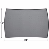 PetFusion Pet Food Mat in Premium FDA Grade Silicone. [Anti-microbial, hypoallergenic] - PetFusion