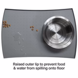 PetFusion Pet Food Mat in Premium FDA Grade Silicone. [Anti-microbial, hypoallergenic] - PetFusion
