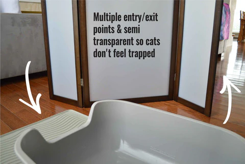PetFusion ModestCat Litter Box Privacy Screen - PetFusion