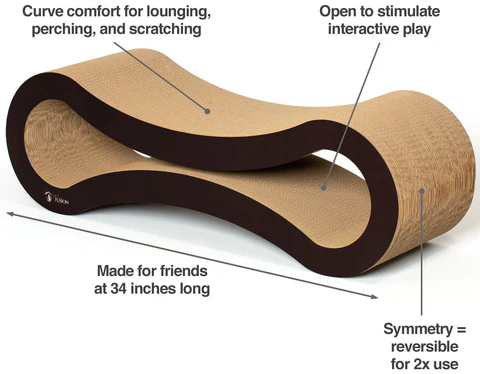 PetFusion Ultimate Cat Scratcher Lounge - PetFusion