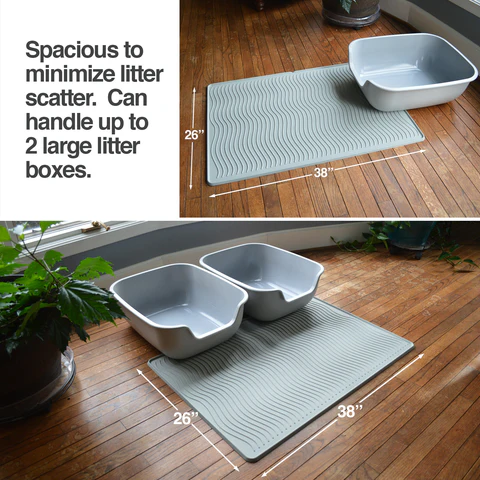 PetFusion ToughGrip Cat Litter Mat - PetFusion