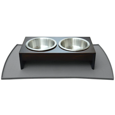 PetFusion Pet Food Mat in Premium FDA Grade Silicone. [Anti-microbial, hypoallergenic] - PetFusion
