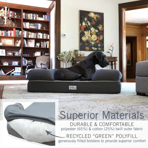 PetFusion Ultimate Pet Bed & Lounge Prem Edition in Solid Memory Foam