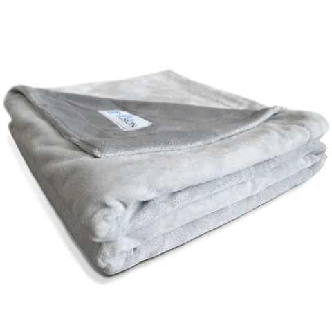 PetFusion Premium Pet Blanket. Reversible Gray Micro Plush - PetFusion