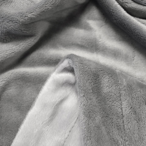 PetFusion Premium Pet Blanket. Reversible Gray Micro Plush - PetFusion